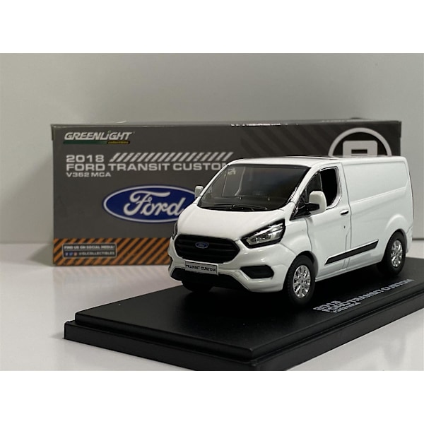 2018 Ford Transit Custom V362 MCA Frozen White 1:43 skala Greenlight 51275