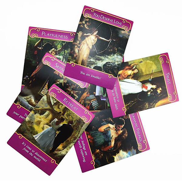 Englannin romantiikan enkelit Oraakkelikorttipakka Mystiset tarot-kortit Lautapeli Pulmapelit ystävyyden parantamiseksi