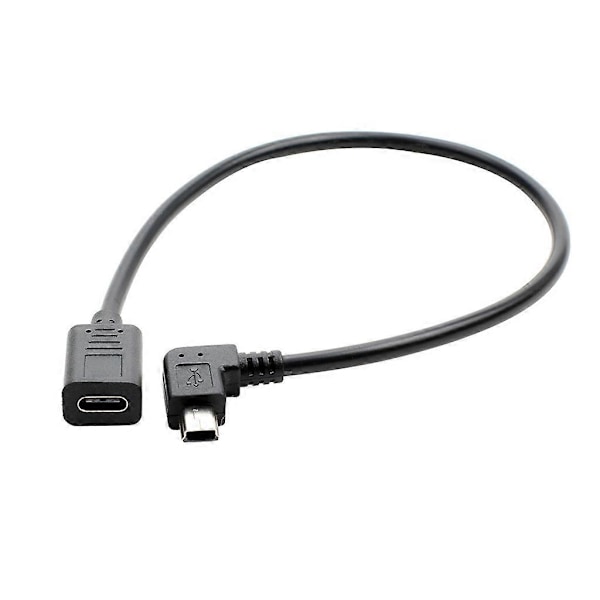USB C - Mini USB 2.0 -sovitin, Type C naaras - Mini USB uros -sovitinkaapeli