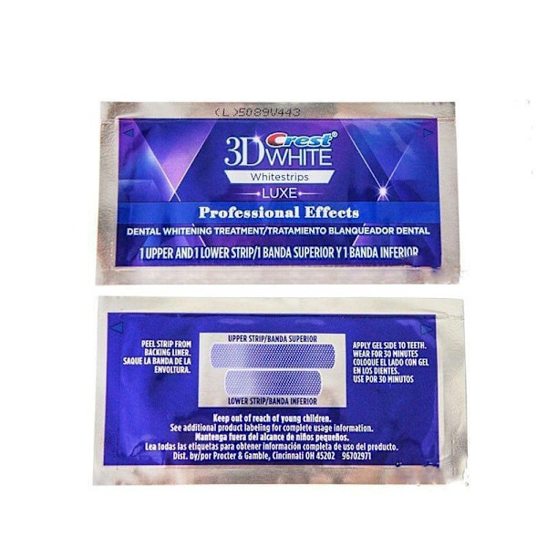 3D White Tandblegningsstrips Professional Effects Blegner Tænder, White Luxe 5 par