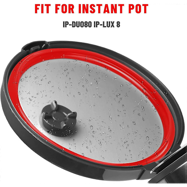 3 stk. Silikonforseglingsring 8 Qt for Instant Pot Forseglingsring 8 Quart, InstaPot Pakning 8qt, Erstatningsgummipakninger, Matvaregodkjent Silikon Insta Pot Tilbehør