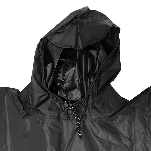 Multifunksjonell regnponcho svart