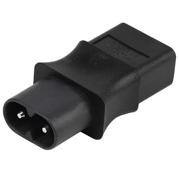 2 stk. 2-polet IEC 320 C8 Han til IEC 320 C9 Hun AC Adapter 6A/250V Industriel Strømkonverter