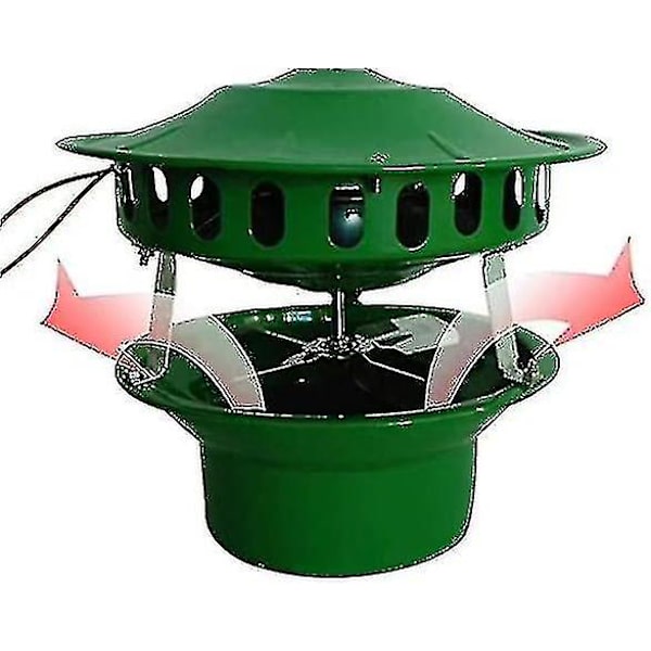 Elektrisk skorstensventilator til grillhytte pejs termostove brændeovn - 80w