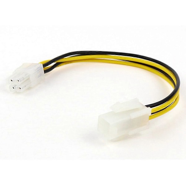 1 STK 20 cm 4-Pin Power ATX 4 Pin Han til Hun PC CPU Strømforsyningsforlængerkabel 4-Pin Konnektor Adapter til Bundkort