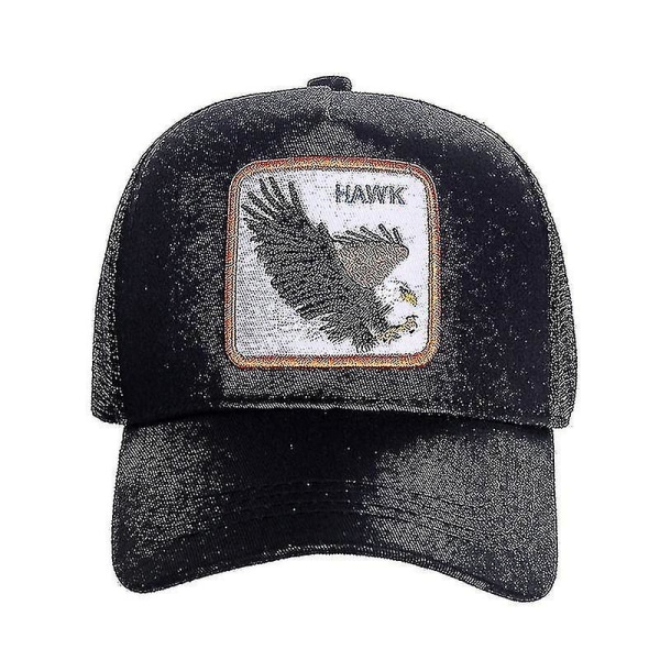 Jinzhaolai Farm Animal Trucker Baseball Cap Hat Mesh Style Mænd Kvinder Hip Hop Bros, Justerbar Baseball Hat Hawk