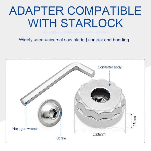 Multiverktygs Skaftadapter för Starlock-system Metallkonverteringskit med Skruvsexnyckel Starlock-kompatibla Systemtillbehör