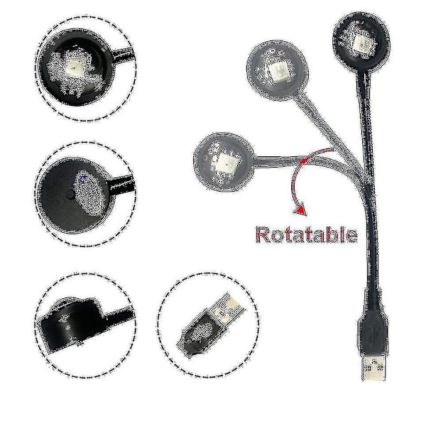 Led Usb Solnedgang Lampe Nattelys Projektor Fødselsdagsfest Dekoration Bærbar Stemning Til Soveværelse Stue Væg Fotografering