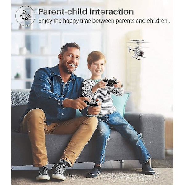 Minihelikopter, Super Liten RC-Helikopter Inomhusflygplan med Höjdhållning