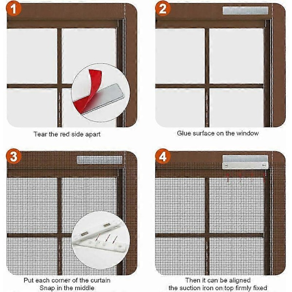 Myggnett Magnet, 20 Stykker Sterke Selvklebende Magneter for Vindusmyggnett, Forhindrer Fallende Selvklebende Vindusmagnet, Neodymmagnet fo