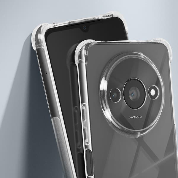 Cover til Redmi A3 Forstærket bumper, Transparent