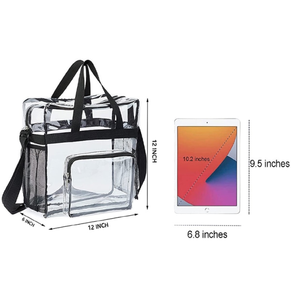 Transparent väska, PVC resetoalettartiklar, transparent kosmetisk väska för män/kvinnor black