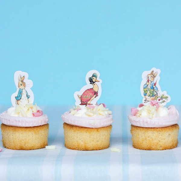 Peter Rabbit Party Picks | Børne 1. Fødselsdag Dåb Canape Flag x24