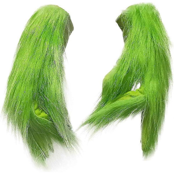Julgröna Vantar Plysch Grinch Vantar Jul Cosplay Kostymtillbehör Karneval Semester Jul Fest Favorit Present