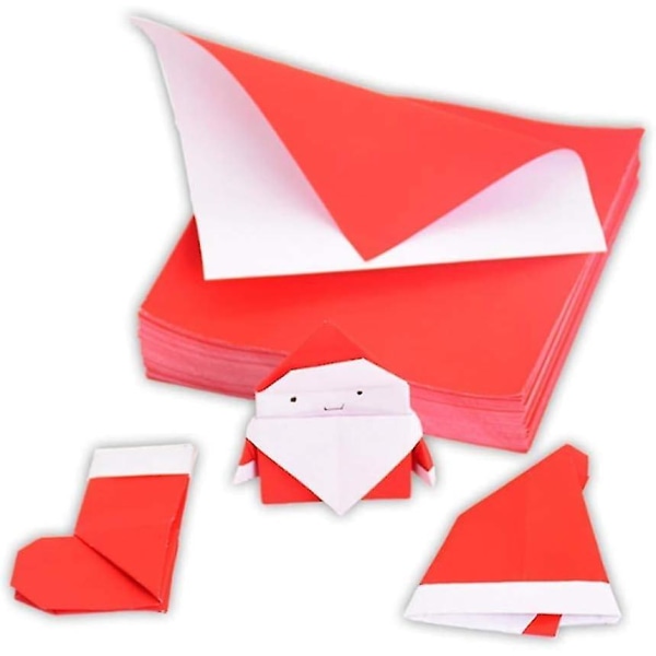 100 X Origami Paper Craft Paper: Dobbeltsidig brettepapir for Origami