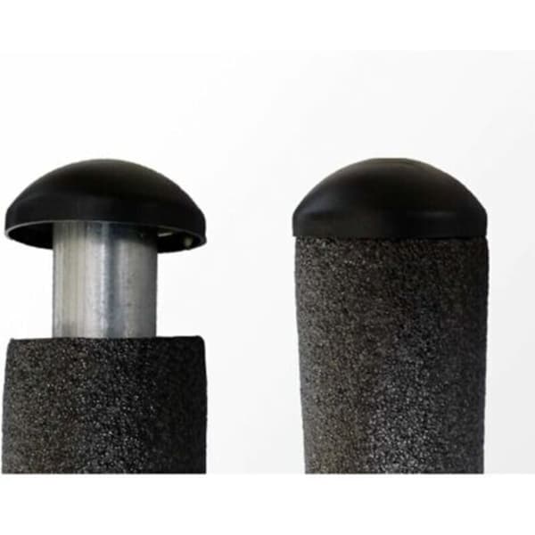 Sett med 8 svarte 25 mm stanghetter til trampoline
