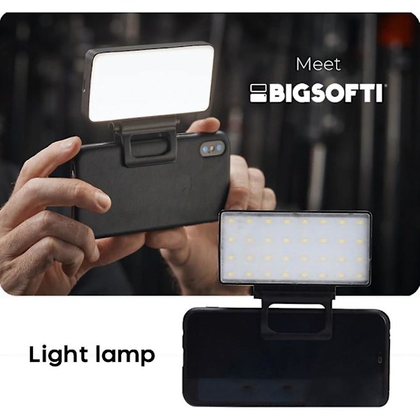 Mini videolys LED bærbar fylllys Vlog videofylllys Reisefoto
