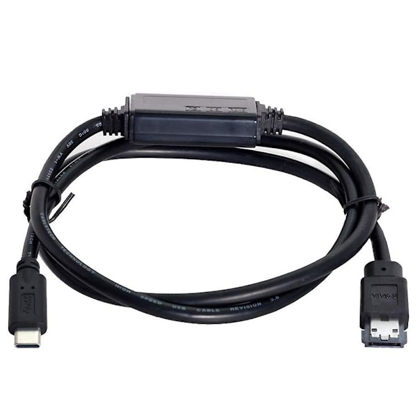 ESATA till USB C-kabel USB Typ C Han-kontakt till ESATA ESATAp HDD-kabel för bärbar dator PC