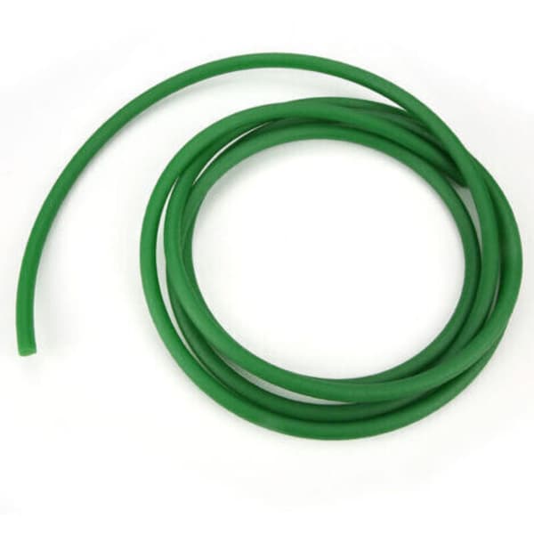 Rund polyurethan (PU) rem med ru grøn overflade til drivtransmission (10 mm x 3 m)
