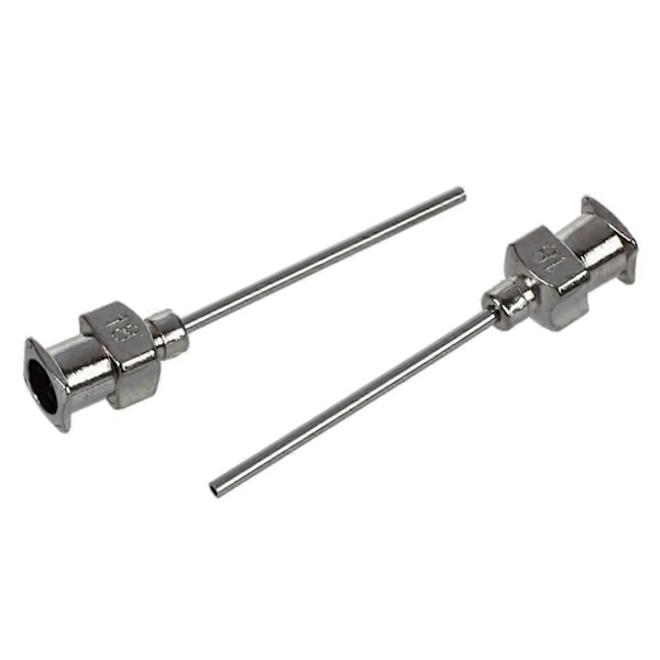 Luer Lock dispenseringsnålespids i rustfrit stål, 18 Gauge, 0,57 mm ID x 1,18 mm OD, 1\" længde (pakke med 6)