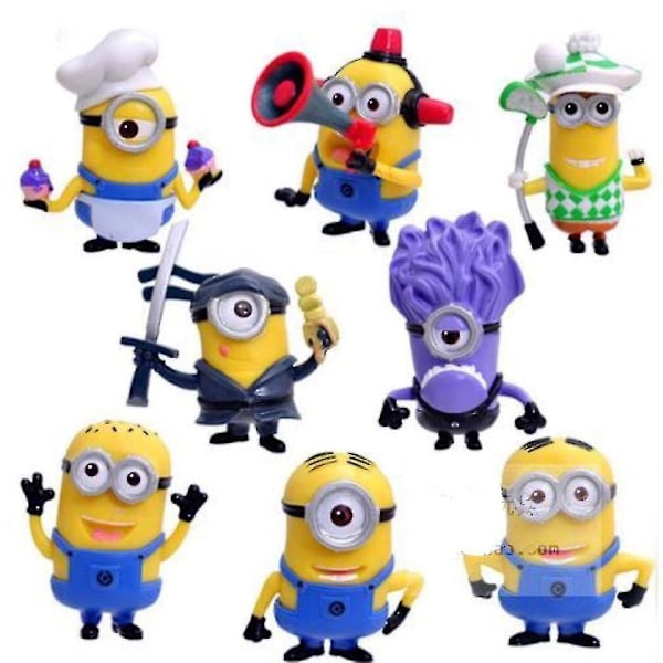 Lasten lahjat Design 8 osainen Minion hahmo ES53
