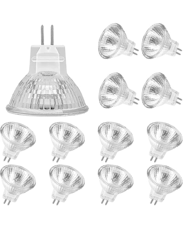 12-pack GU4 MR11 20W Halogenlampor - 2700K Varmvitt Dimbar Belysning