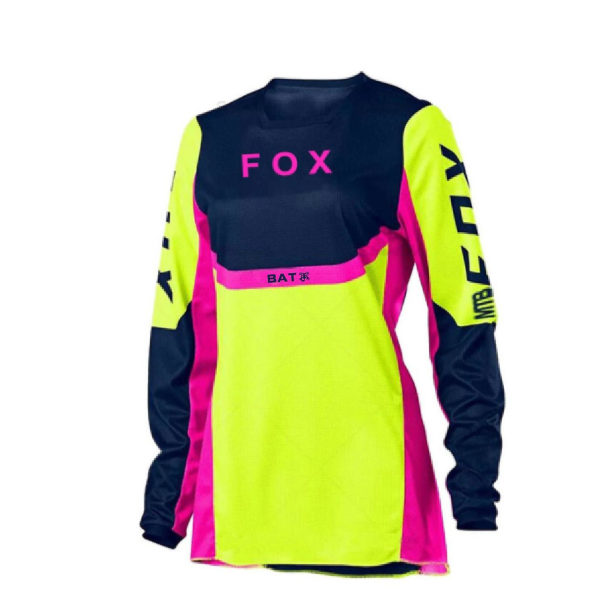 2022 Pink Downhill Jersey Foxmtb Jersey Motocross Mtb paita Pyöräilypaita Naisten pitkähihainen pyöräilypaita Naisten kilpa-vaatteet 10 S