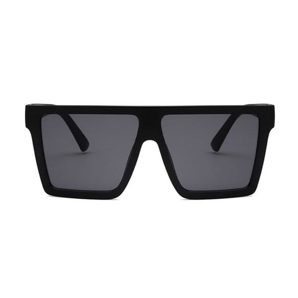 Trendy sorte firkantede solbriller