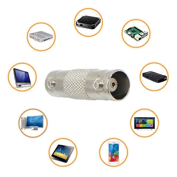 10 st/set BNC-kontakter BNC Hona till BNC Hona Rak RF Koaxialkontakt för CCTV DVR Övervakningssystem 12