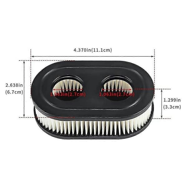 4 ST Gräsklipparfilter Briggs Stratton Ersättning - Gräsklippare Luftfilter, R798452 593260 543eplacement Filter