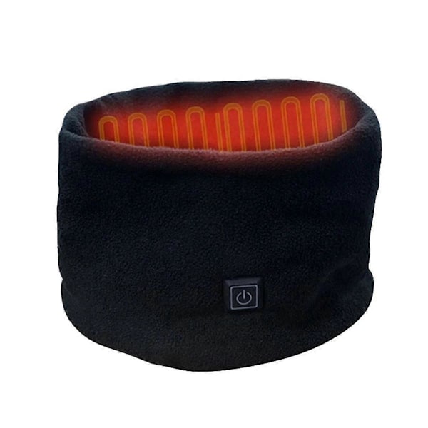 Vinter Elektrisk Oppvarmet Halsvarmer USB Oppladbar Halsvarmer 3 Hastighetsjustering Fleece Halsduk
