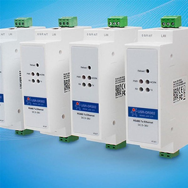 -DR302 DIN-skena seriell RS485 till Ethernet TCP IP Servermodul Ethernet-omvandlare Modbus RTU till Modbus TCP-enhet