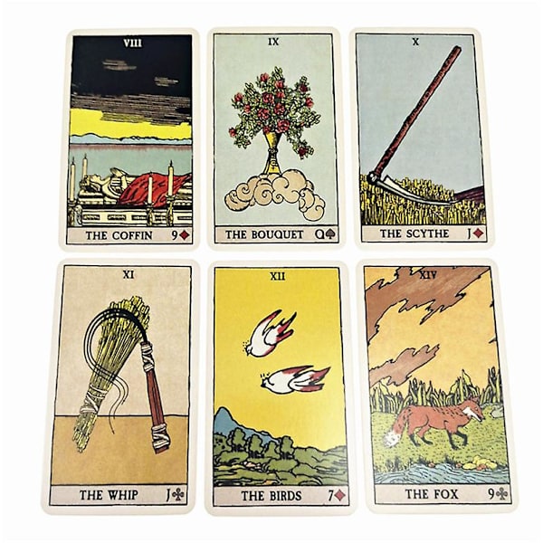 Tarotkort Oracle Deck Art Nouveau  Spådom  Kortspel  Brädspel Pusselspel för att stärka vänskapen
