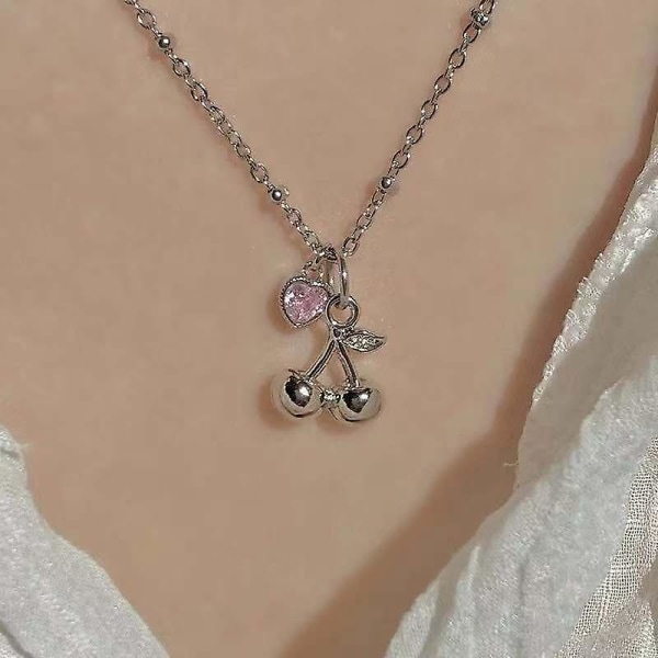 Kpop Irregular Star Chain Halsband Y2k Zircon Crystal Beads Tofs Halsband Estetisk Star Heart Choker Halsband Smycken Present Cherry