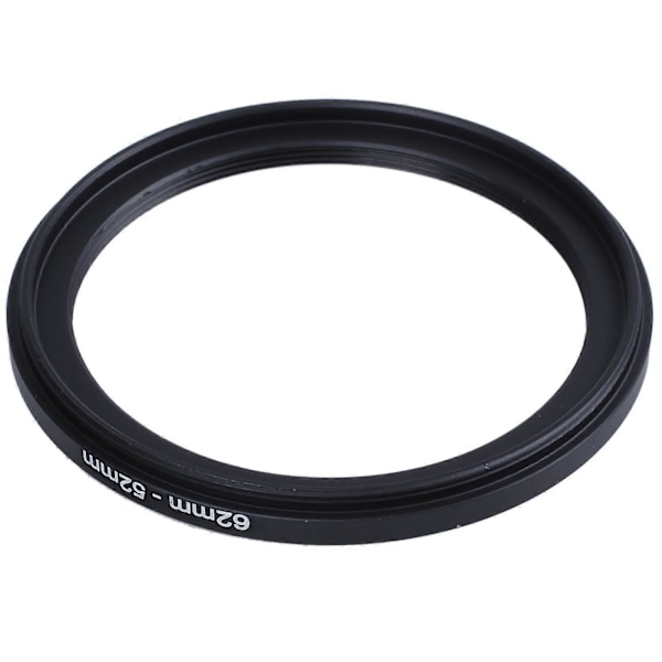 62 mm - 52 mm musta rengasadapteri kameralle