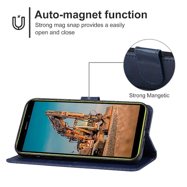 För Ulefone Armor X12 Läder Telefonfodral