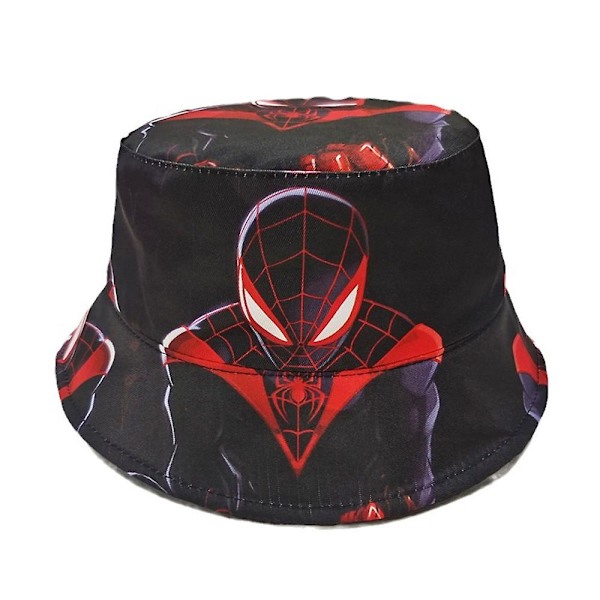 Barn Pojkar Flickor Spiderman Superhjälte Hinkhattar Barn Fiskehatt Beanie Solhatt Sommar Strand Utomhus Present