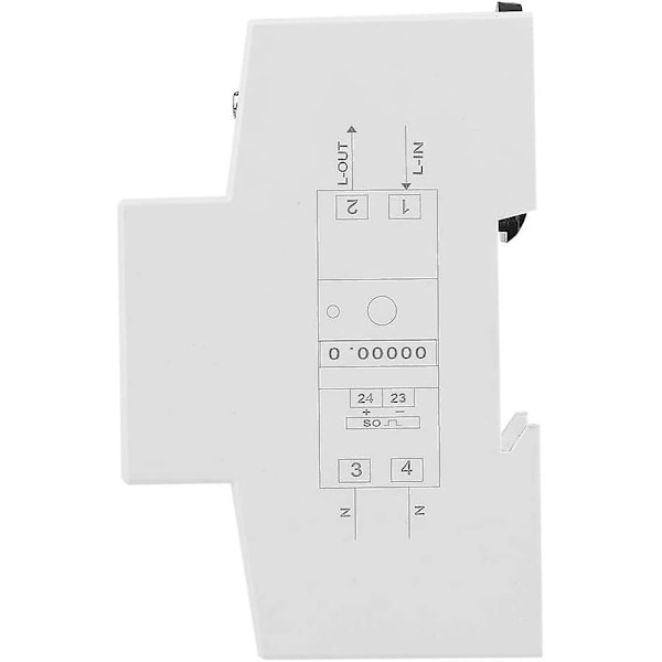 5-80a 230v 50hz Enkeltfaset Energimåler Lcd Baggrundsbelysning Enkeltfaset Energimåler, Dds015 Din Skinnemontering Kwh Måler, Watt Kwh Måler(230v 5-80a 50hz)