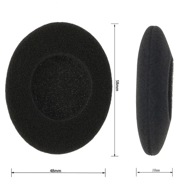 Ersättningskuddar i skum kompatibla med Logitech PC Headset 860 - 2-pack