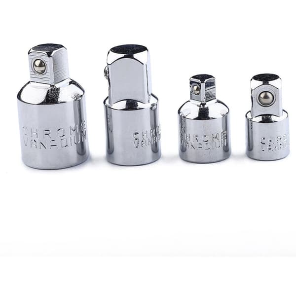 4 stk skralleadapter hylseadapter 1/2 til 3/8-3/8 til 1/2-1/4 til 3/8-3/8 til 1/4 hylsereduksjon for hylser og bits