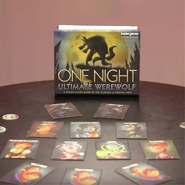 One Night Ultimate Werewolf Brætspil Kortspil Hjemmefest Julegave Puslespilsspil, Selskabsspil