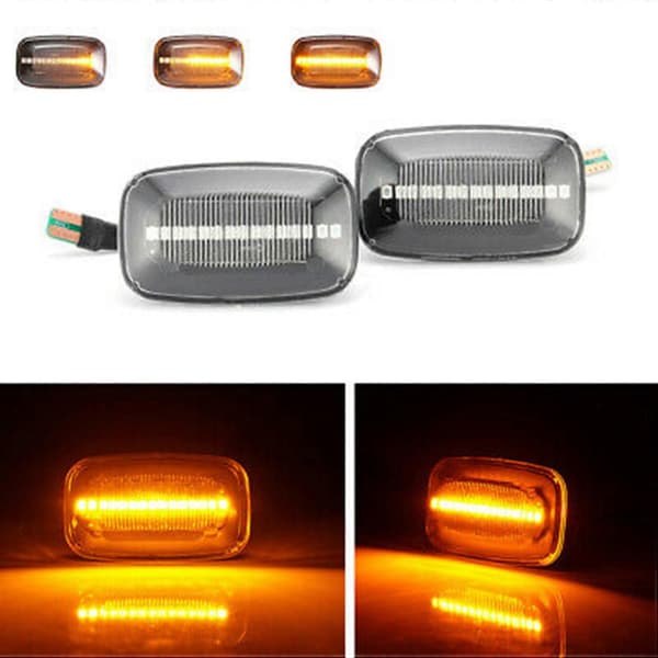 Dynamiske LED sideblinklys med flydende blinklys til Land Cruiser 70 80 100 serien
