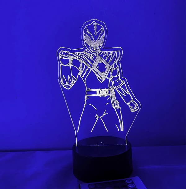 Power Rangers 3D LED Nattlys