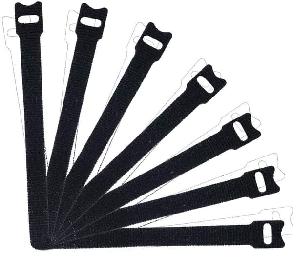 Kabelbindere med velcro 100-pak Sort