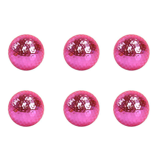 6 stk. Premium Dual-layer Golfbold til Match Practice Play Golfer Gave Pink