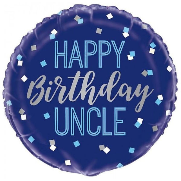 Material: Foil. Width: 18in. Design: Confetti, Text. Occasion: Birthday. Shape: Round. Please Note: Supplied Deflated.