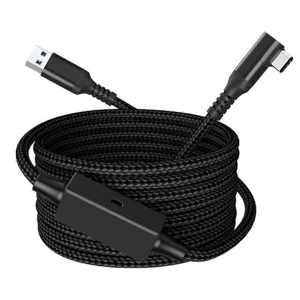 Til Meta Quest 3 PICO 4 VR Datakabel 5m USB til Type-C PC Link Streaming Hurtig Opladningsledning med Forstærker