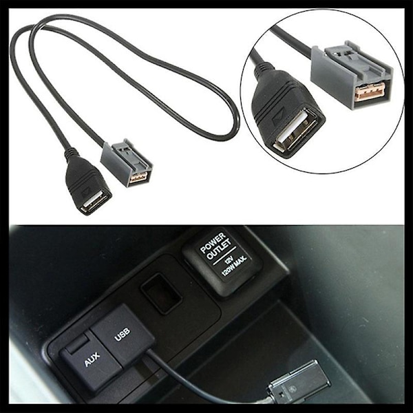 USB-KABEL ADAPTER AUX 2008 og nyere for CIVIC JAZZ/CR-V ACCORD/CR-Z 09-13 MP3