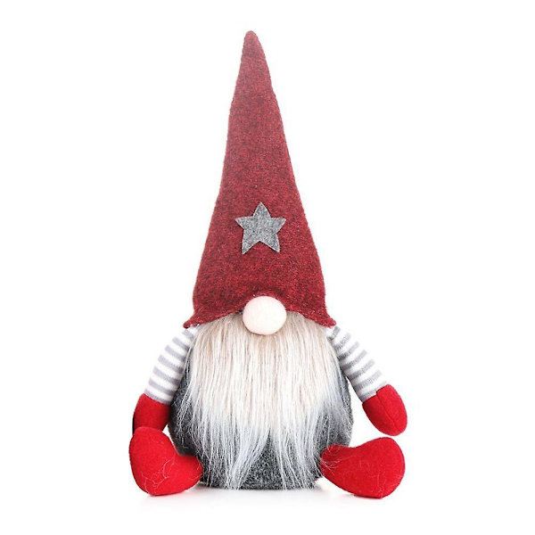 Julenisse Faceless Plystof Dukke Legetøj Jule Gonk Gnome Pynt Hjem Værelse Ferie Dekoration Gave