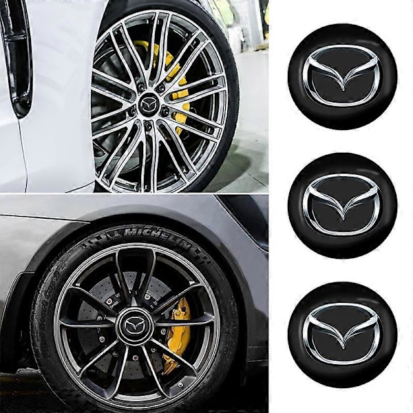 4 kpl 56mm auton pyörän navan tarrat keskikupin tunnusmerkki Mazda 2 3 5 6 M5 Ms Cx-4 Cx-5 Cx6 M3 M6 Mx3 Mx5 -tarvikkeille